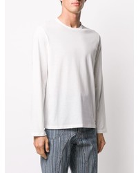 weißes Langarmshirt von Jil Sander