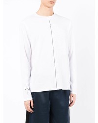 weißes Langarmshirt von Armani Exchange