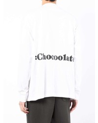 weißes Langarmshirt von Chocoolate