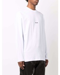 weißes Langarmshirt von MSGM