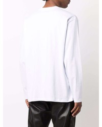 weißes Langarmshirt von MSGM