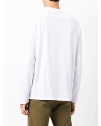 weißes Langarmshirt von Armani Exchange