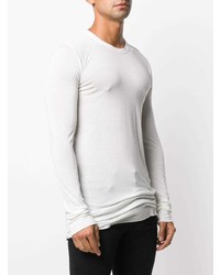 weißes Langarmshirt von Rick Owens