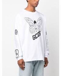 weißes Langarmshirt von Gcds