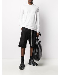 weißes Langarmshirt von Rick Owens