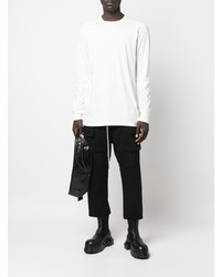 weißes Langarmshirt von Rick Owens DRKSHDW