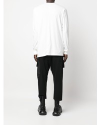 weißes Langarmshirt von Rick Owens DRKSHDW