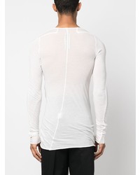 weißes Langarmshirt von Rick Owens DRKSHDW