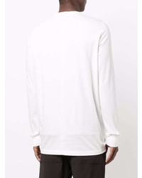 weißes Langarmshirt von Rick Owens