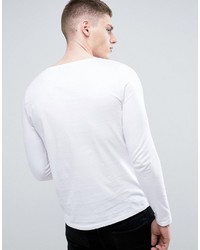 weißes Langarmshirt von Asos