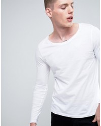 weißes Langarmshirt von Asos