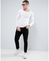 weißes Langarmshirt von Asos