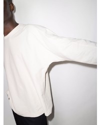 weißes Langarmshirt von Homme Plissé Issey Miyake