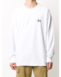 weißes Langarmshirt von Stussy