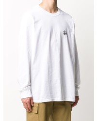 weißes Langarmshirt von Stussy