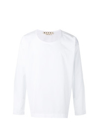 weißes Langarmshirt von Marni