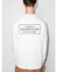 weißes Langarmshirt von Neighborhood