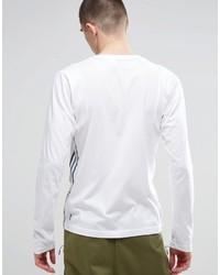weißes Langarmshirt von adidas