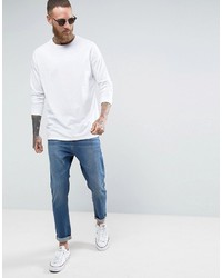 weißes Langarmshirt von Asos