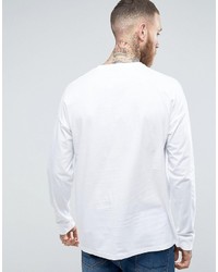 weißes Langarmshirt von Asos