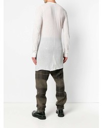 weißes Langarmshirt von Rick Owens