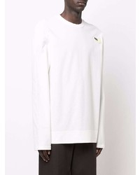 weißes Langarmshirt von Jil Sander