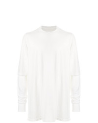 weißes Langarmshirt von Rick Owens DRKSHDW