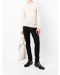 weißes Langarmshirt von Rick Owens DRKSHDW