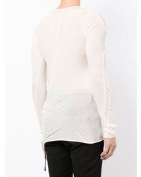 weißes Langarmshirt von Rick Owens DRKSHDW