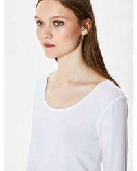 weißes Langarmshirt von Selected Femme