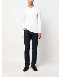 weißes Langarmshirt von Tom Ford