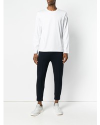 weißes Langarmshirt von Thom Browne