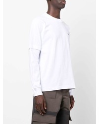 weißes Langarmshirt von Sacai