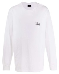 weißes Langarmshirt von Stussy