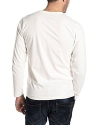 weißes Langarmshirt von Timezone