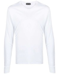 weißes Langarmshirt von Tom Ford