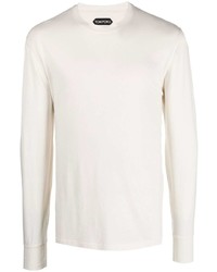 weißes Langarmshirt von Tom Ford