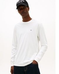 weißes Langarmshirt von Tommy Jeans