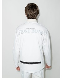 weißes Langarmshirt von Stone Island