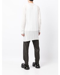 weißes Langarmshirt von Rick Owens