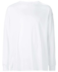 weißes Langarmshirt von WARDROBE.NYC