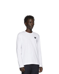 weißes Langarmshirt von Comme Des Garcons Play