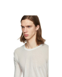 weißes Langarmshirt von Rick Owens