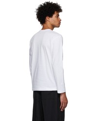 weißes Langarmshirt von Comme Des Garcons Play