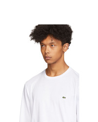 weißes Langarmshirt von Lacoste