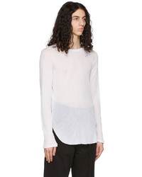 weißes Langarmshirt von Ann Demeulemeester