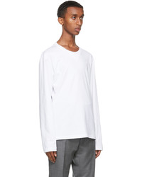 weißes Langarmshirt von Thom Browne