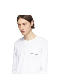 weißes Langarmshirt von Comme Des Garcons SHIRT