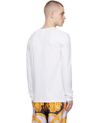 weißes Langarmshirt von Versace Underwear