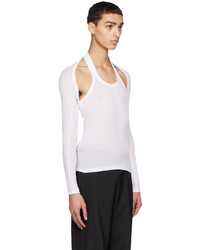 weißes Langarmshirt von Dion Lee